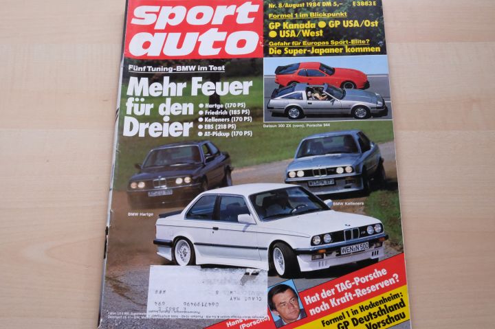 Deckblatt Sport Auto (08/1984)